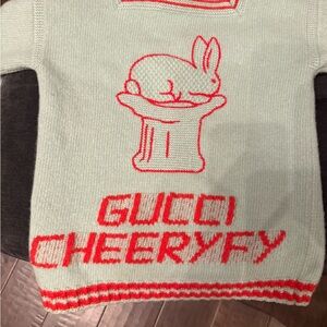 Gucci Children’s Sweater in Green and Red
